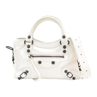 白色 牛皮 Le City 兩用包【BALENCIAGA 巴黎世家】 806395