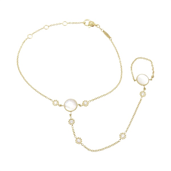 18K黃金 母貝 鑽石 rose des vents bracelet 手鍊【Dior 迪奧 】
