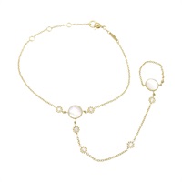 18K黃金 母貝 鑽石 rose des vents bracelet 手鍊【Dior 迪奧 】