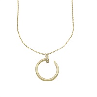 18K黃金 鑽石 Juste un Clou 項鍊【Cartier 卡地亞】 B7224512