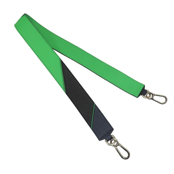 灰/黑/綠色 牛皮 背帶【LOEWE 羅威】