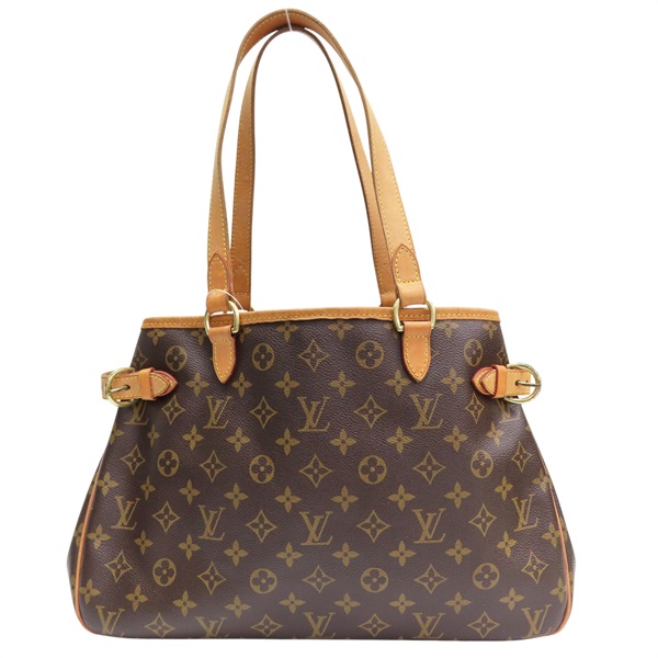 棕色 原花帆布 Batignolles Horizontal 肩背包【LOUIS VUITTON LV 路易威登】 M51154