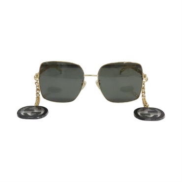 黑色鏡片 鍍金 Square 墨鏡 太陽眼鏡 GG0724S【GUCCI 古馳】 GG0724S
