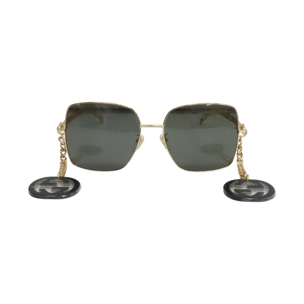 黑色鏡片 鍍金 Square 墨鏡 太陽眼鏡 GG0724S【GUCCI 古馳】 GG0724S