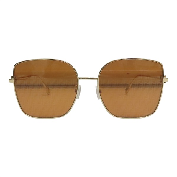 茶室鏡片 鍍金 Baguette 墨鏡 太陽眼鏡【FENDI 芬迪】 FE40013U