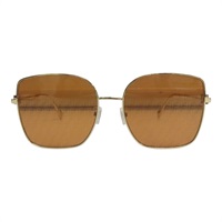 茶室鏡片 鍍金 Baguette 墨鏡 太陽眼鏡【FENDI 芬迪】 FE40013U