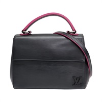 黑/粉色 EPI 水波紋 牛皮 Cluny BB 兩用包 M54167 (缺鑰匙圈)【LOUIS VUITTON LV 路易威登】 M54167