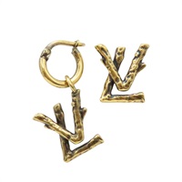 鍍金 樹枝 耳環【LOUIS VUITTON LV 路易威登】 MP2454