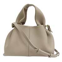 灰色 牛皮 雲朵包 兩用包【Polène波黛娜】 365598