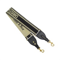 白/深藍色 帆布 背帶 【Dior 迪奧 】