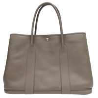 錫器灰 Garden Party 36 手提包 C刻【HERMES 愛馬仕】