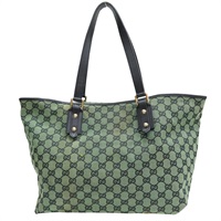 綠色 緹花帆布 肩背包【GUCCI 古馳】 257248