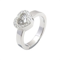 18K白金 鑽石 Happy Diamonds 戒指【Chopard 蕭邦】