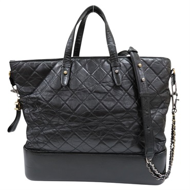 黑色 牛皮 兩用包 (無卡)【CHANEL 香奈兒】