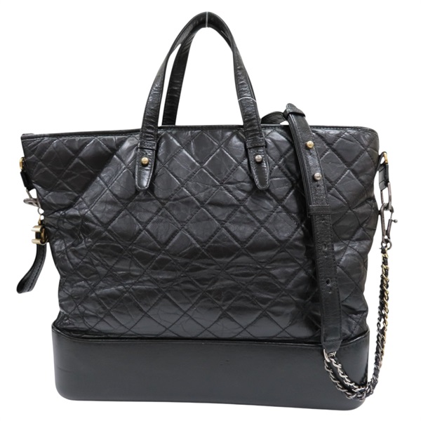 黑色 牛皮 兩用包 (無卡)【CHANEL 香奈兒】