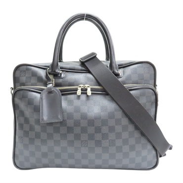 黑色 棋盤格帆布 Icare 公事包 兩用包【LOUIS VUITTON LV 路易威登】 N23253