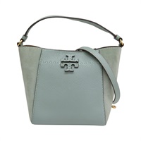 藍綠色 牛皮 McGraw 水桶包 肩背包 74956【TORY BURCH 托里·伯奇】 74956