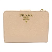 駱駝色 Saffiano牛皮 零錢包 短夾【PRADA 普拉達】