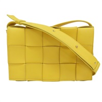 黃色 編織羊皮 Cassette 肩背包【BOTTEGA VENETA BV 寶緹嘉】 578004 VMAY1