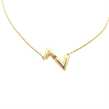 金色鍍金 Volt Upside Down Necklace 項鍊【LOUIS VUITTON LV 路易威登】 Q93809