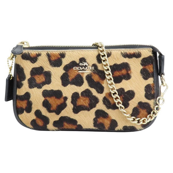 黑/棕色 Nolita 19 豹紋 肩背包【COACH 寇馳】 F64583