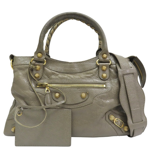 灰色 山羊皮 Giant Town 兩用包【BALENCIAGA 巴黎世家】 285434