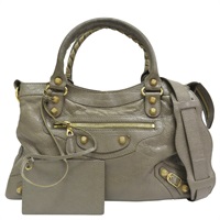 灰色 山羊皮 Giant Town 兩用包【BALENCIAGA 巴黎世家】 285434