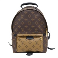 棕色 原花Reverse帆布 Palm Springs PM 後背包【LOUIS VUITTON LV 路易威登】 M43116