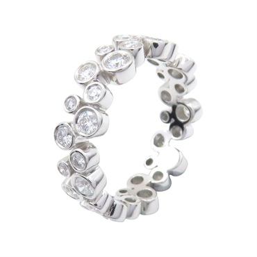 950純銀 鑽石 bubble band ring 戒指【Tiffany & Co 蒂芬妮】