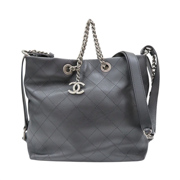 黑色 菱格紋 牛皮 Urban Allure 鍊帶 單肩包 肩背包【CHANEL 香奈兒】 A98697