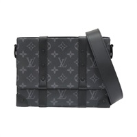 黑色 原花Eclipse帆布 Trunk Messenger 肩背包【LOUIS VUITTON LV 路易威登】 M45727