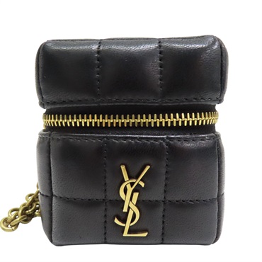黑色 羊皮 Cassandre Matelasse Carre Mini Cube 方盒 手提包【SAINT LAURENT YSL 聖羅蘭】 773592AABVP1000