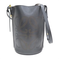 黑色 牛皮 Gate Anagram 水桶包 斜背包【LOEWE 羅威】 309.22.Z57