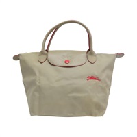 灰色 尼龍 手提包 汚漬【Longchamp 瓏驤】 L1621619P16