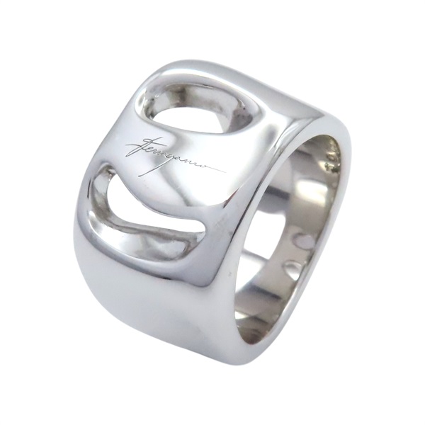 925純銀 不規則 戒指【Salvatore Ferragamo 費拉格慕】 780760