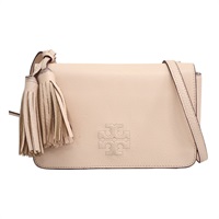 粉色牛皮 Thea 流蘇 肩背包【TORY BURCH 湯麗柏琦】