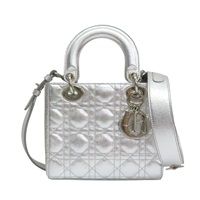 銀色牛皮 My ABC Dior Lady Dior 兩用包 M0532OCALM900【Dior 迪奧】 M0532OCALM900