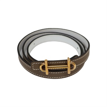 大象灰 epsom/swift牛皮 Gamma 皮帶 75cm Y刻 有打洞【HERMES 愛馬仕】