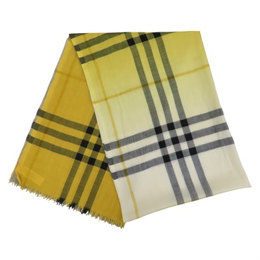 黄/棕色 羊毛 圍巾【BURBERRY 巴寶莉】 ITFRAFER10CAS