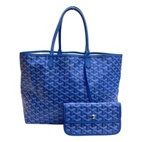 藍色 Goyardine帆布 Saint Louis PM 托特包【GOYARD 高雅德】