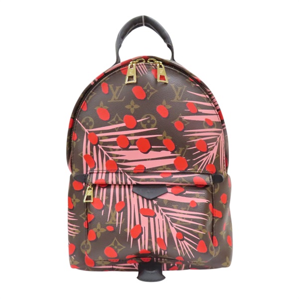 棕色 原花帆布 Jungle Dot Palm Springs 後背包【LOUIS VUITTON LV 路易威登】 M41981