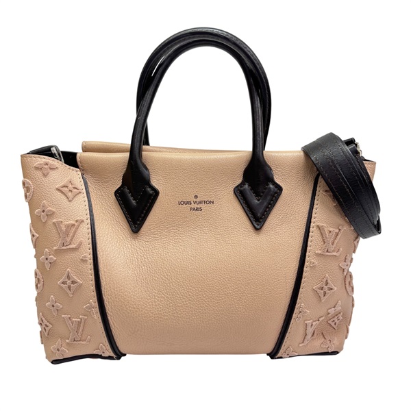 粉紅色米色 Veau Cachemire牛革 Tote W BB 兩用包【LOUIS VUITTON LV 路易威登】 M94711