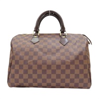 棕色 棋盤格帆布 Speedy 30 波士頓 手提包【LOUIS VUITTON LV 路易威登】 N41531