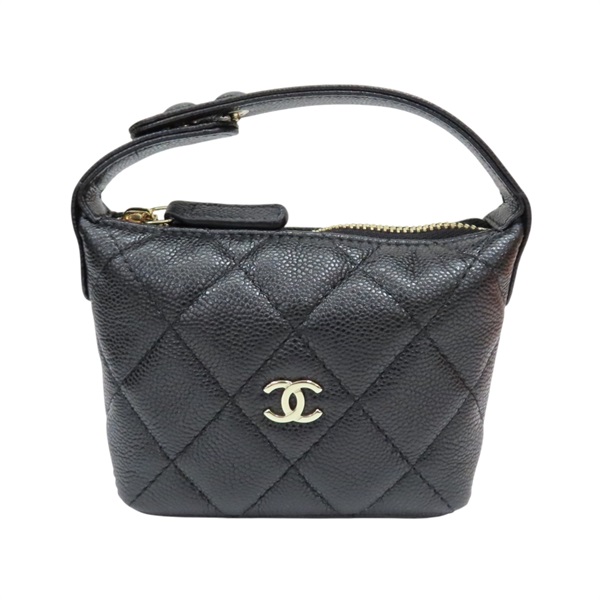 黑色 菱格紋 牛皮 Mini Bag 小包 手提包【CHANEL 香奈兒】