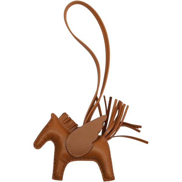 棕色羊皮 Rodeo Pegase PM 小馬 吊飾 B刻【HERMES 愛馬仕】