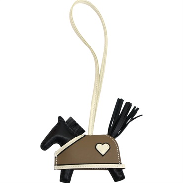 黑色羊皮 Rodeo Coeur PM 小馬 吊飾 K刻【HERMES 愛馬仕】