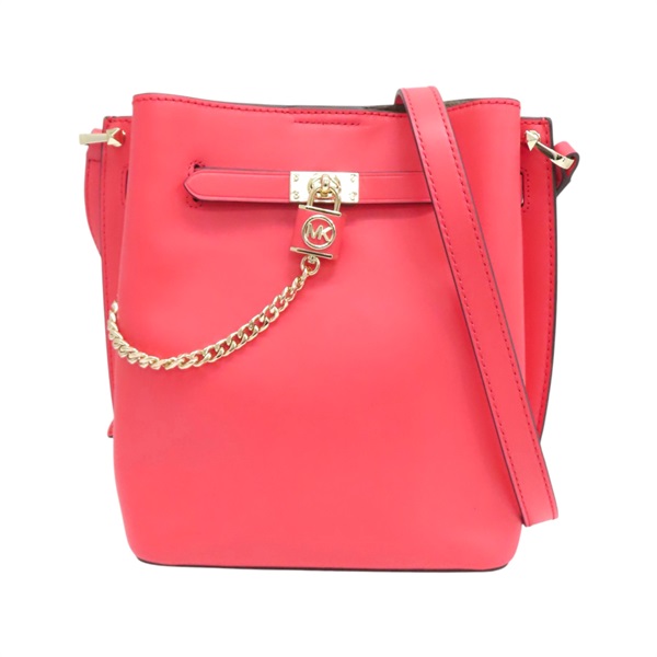 粉色 牛皮 Hamilton Legacy 中型水桶包 肩背包【MICHAEL KORS 麥可寇斯】 30S2L9HM6L