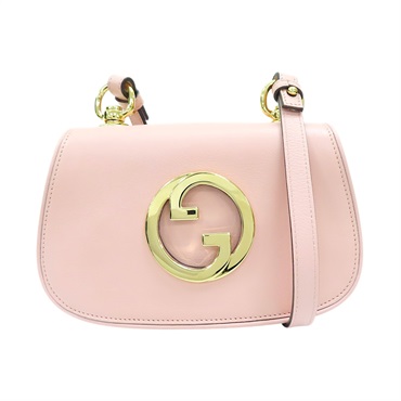 粉色 牛皮 Blondie Mini 肩背包【GUCCI 古馳】 698643
