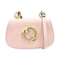 粉色 牛皮 Blondie Mini 肩背包【GUCCI 古馳】 698643