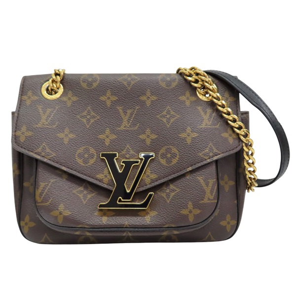 棕色 原花 PVC塗層帆布 肩背包【LOUIS VUITTON LV 路易威登】 M45592